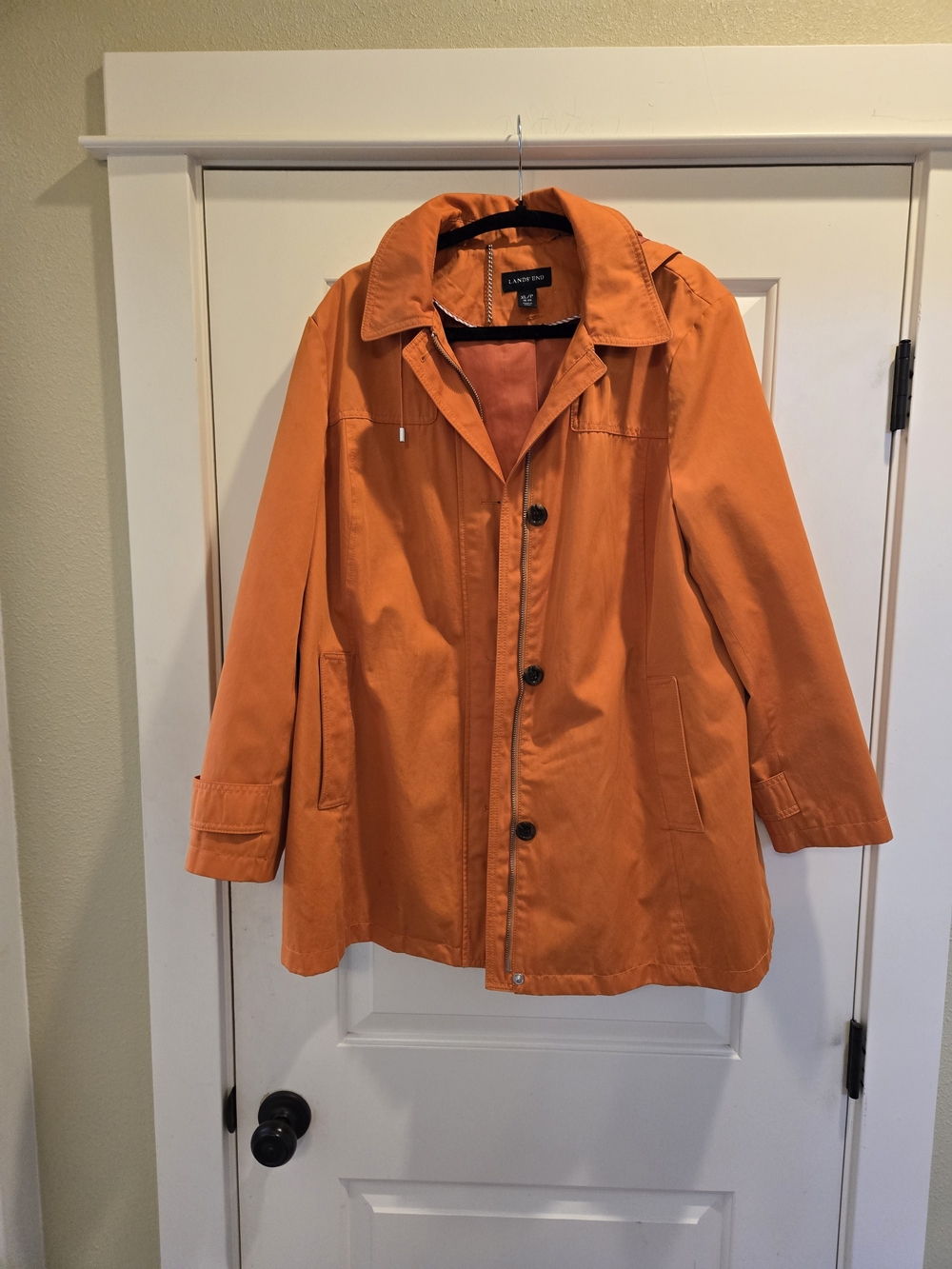 Lands' End Women's Orange Lightweight Coat